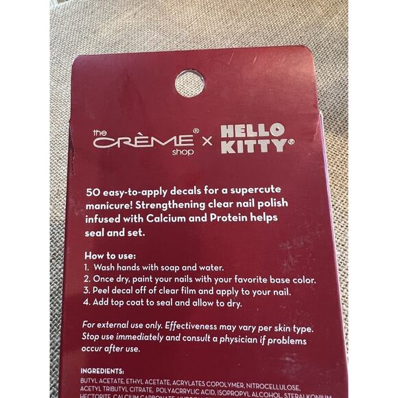 HELLO KITTY-Set of 2-Nail Decals + Clear Polish-Holiday and Halloween!! - Picture 3 of 10